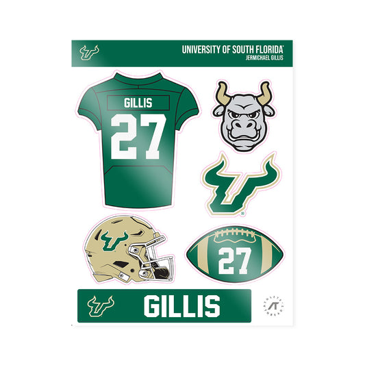 USF - NCAA Football : Jermichael Gillis - Sticker Sheet-0
