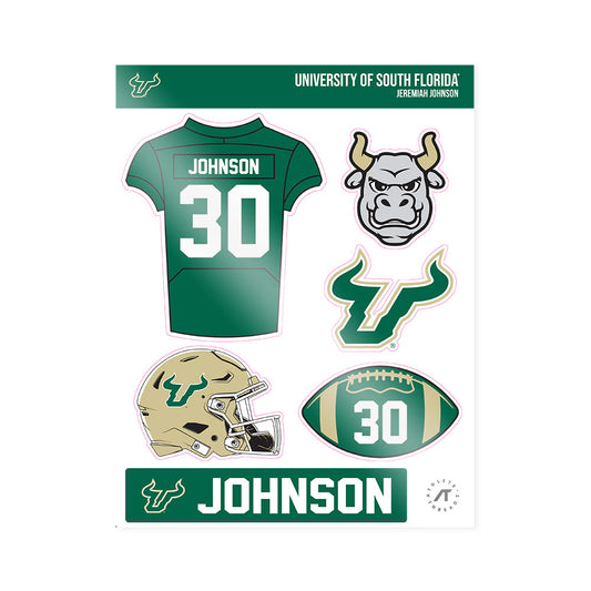 USF - NCAA Football : Jeremiah Johnson - Sticker Sheet-0