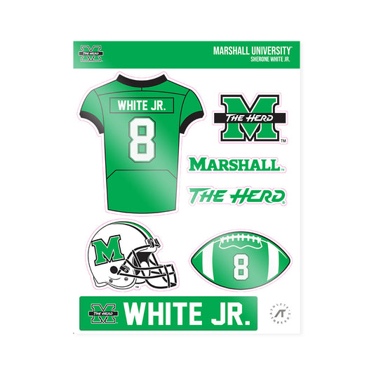 Marshall - NCAA Football : Sherone White Jr. - Sticker Sheet-0