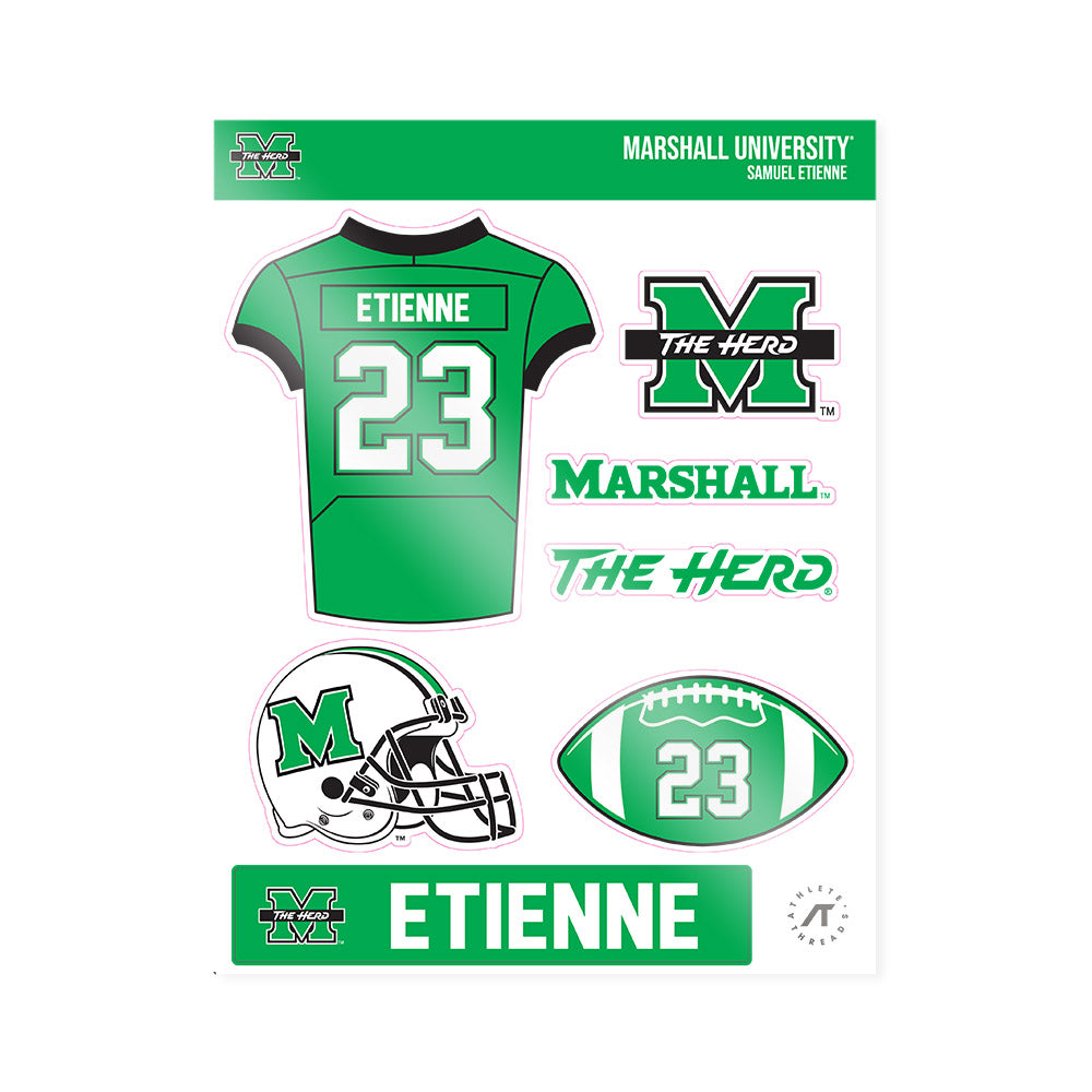 Marshall - NCAA Football : Samuel Etienne - Sticker Sheet-0