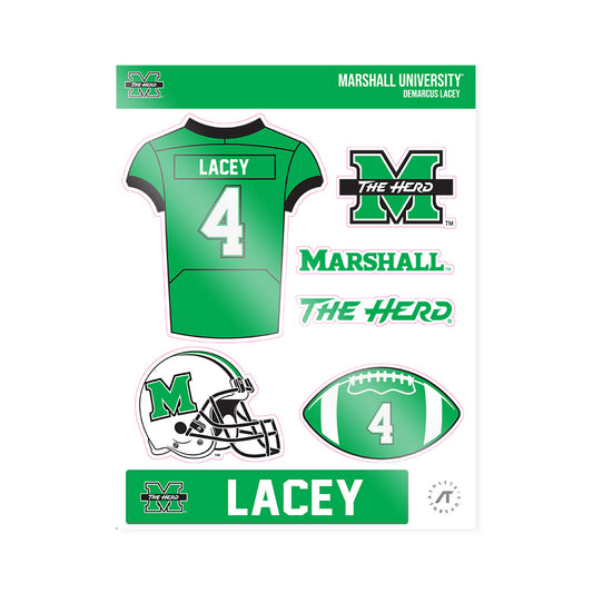 Marshall - NCAA Football : Demarcus Lacey - Sticker Sheet-0