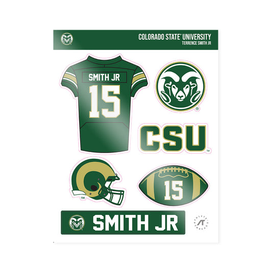 Colorado State - NCAA Football : Terrence Smith Jr - Sticker Sheet-0