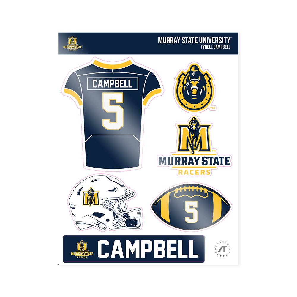 Murray State - NCAA Football : Tyrell Campbell - Sticker Sheet-0