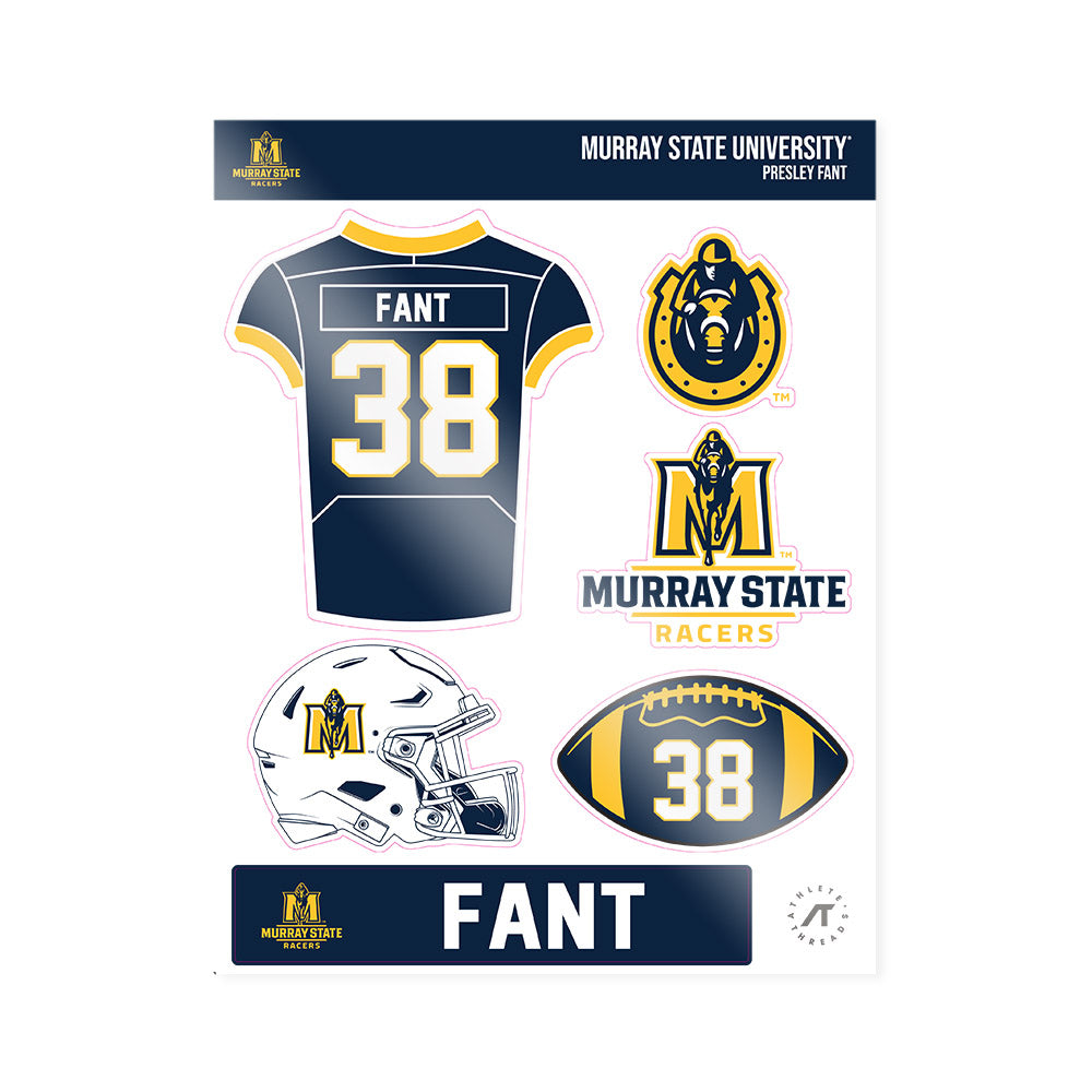 Murray State - NCAA Football : Presley Fant - Sticker Sheet-0