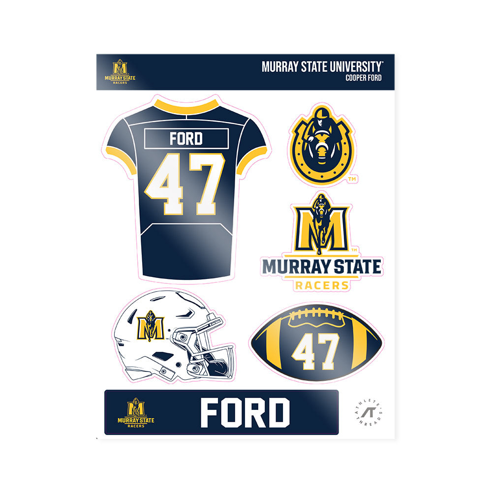Murray State - NCAA Football : Cooper Ford - Sticker Sheet-0