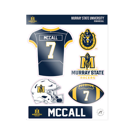 Murray State - NCAA Football : Ryan McCall - Sticker Sheet-0