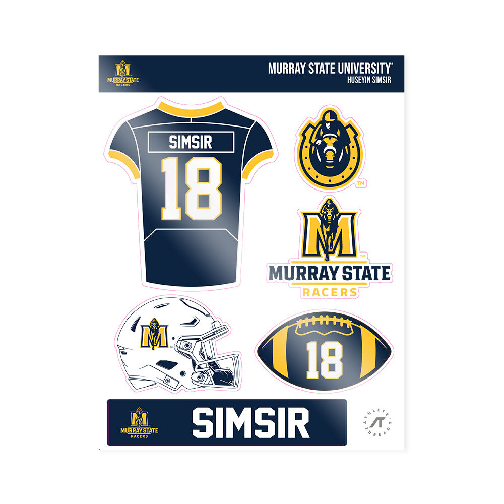 Murray State - NCAA Football : Huseyin Simsir - Sticker Sheet-0