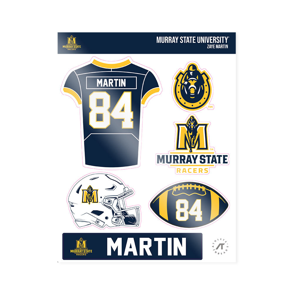 Murray State - NCAA Football : Zaye Martin - Sticker Sheet-0