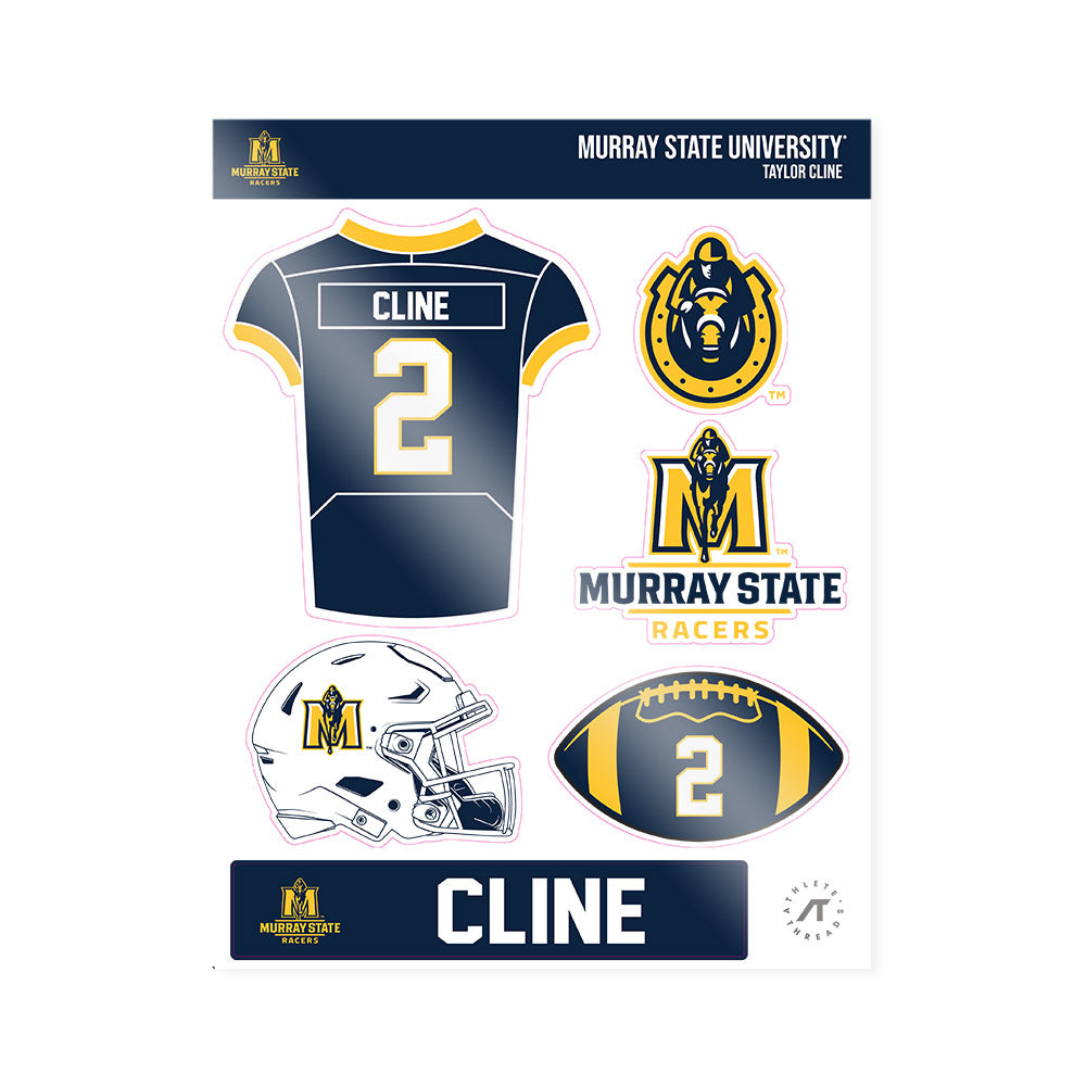 Murray State - NCAA Football : Taylor Cline - Sticker Sheet-0