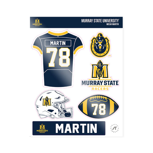 Murray State - NCAA Football : Micah Martin - Sticker Sheet-0