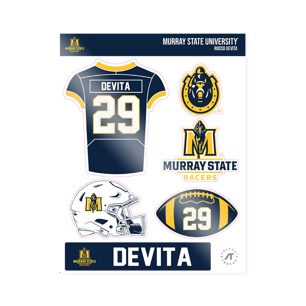 Murray State - NCAA Football : Rocco Devita - Sticker Sheet-0