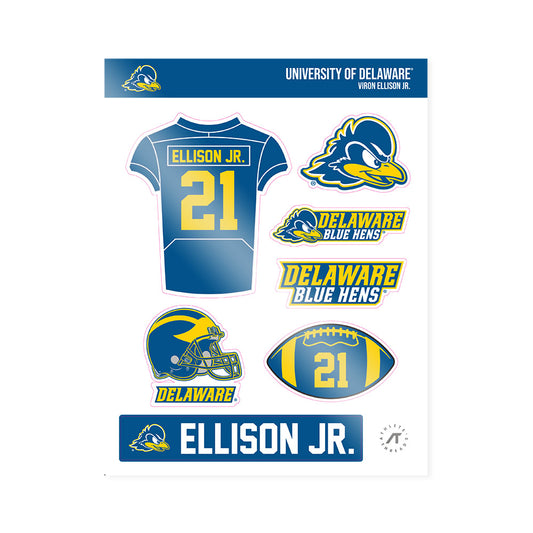 Delaware - NCAA Football : Viron Ellison Jr. - Sticker Sheet-0