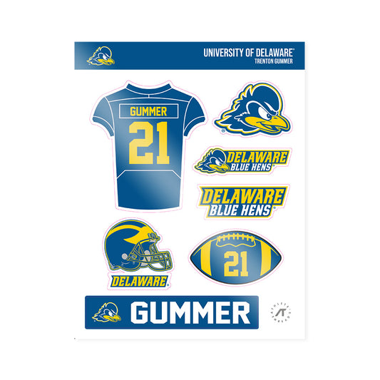 Delaware - NCAA Football : Trenton Gummer - Sticker Sheet-0