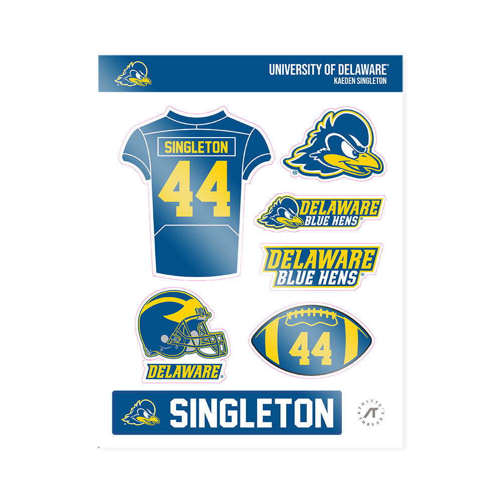 Delaware - NCAA Football : Kaeden Singleton - Sticker Sheet-0