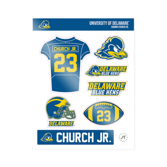 Delaware - NCAA Football : Shawn Church Jr. - Sticker Sheet-0