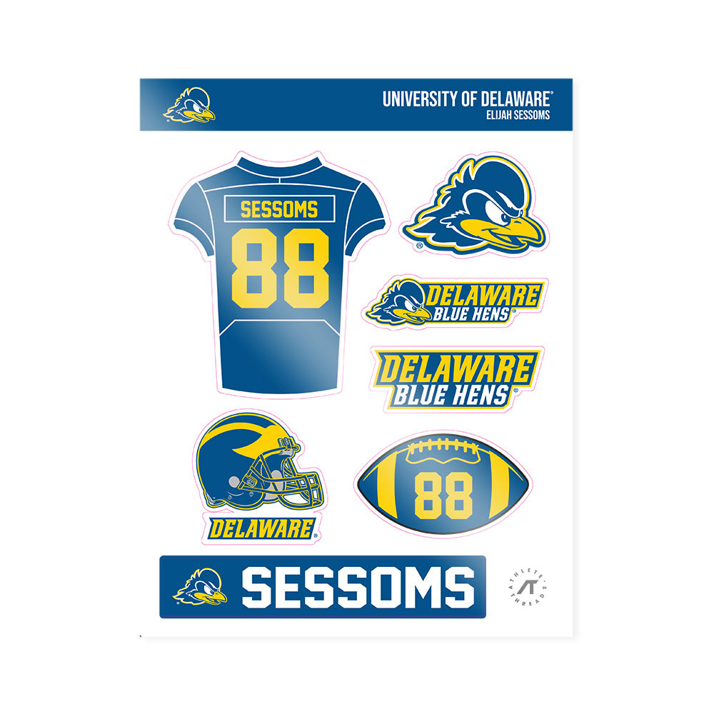 Delaware - NCAA Football : Elijah Sessoms - Sticker Sheet-0
