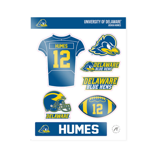 Delaware - NCAA Football : Joshua Humes - Sticker Sheet-0