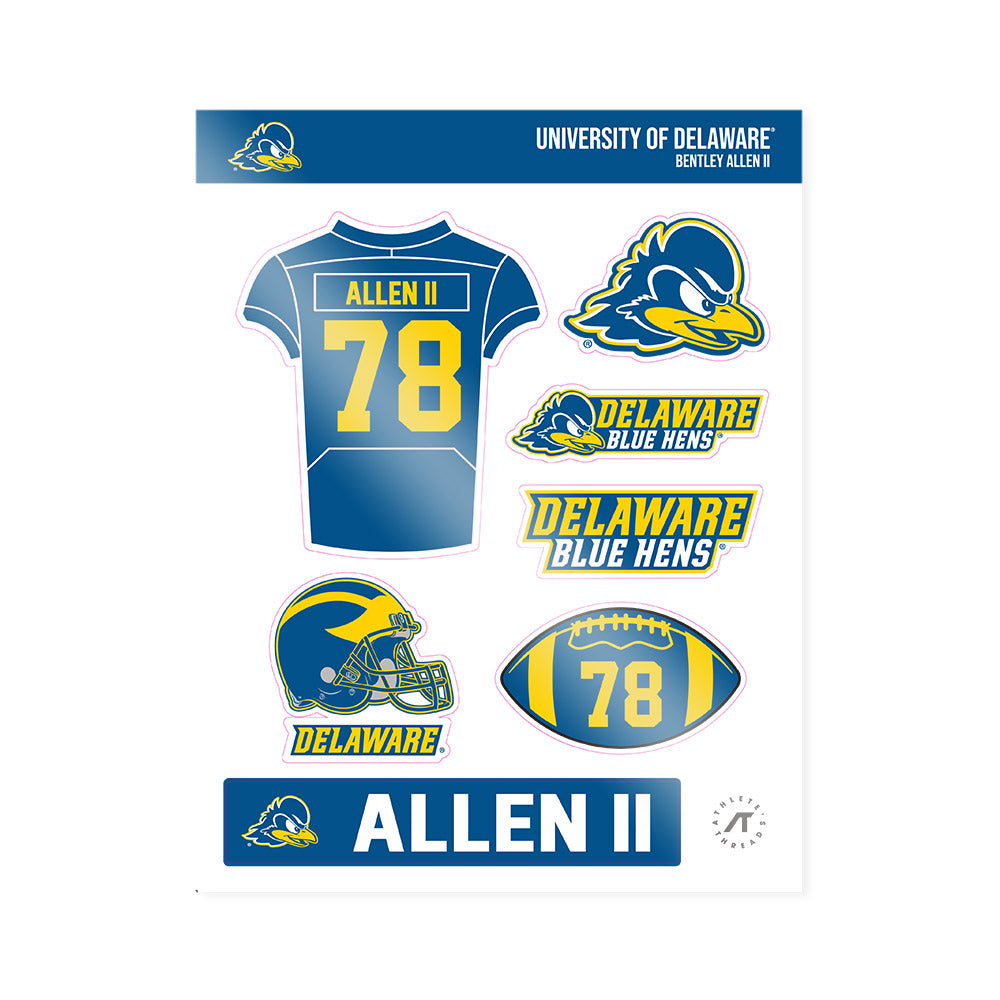 Delaware - NCAA Football : Bentley Allen II - Sticker Sheet-0
