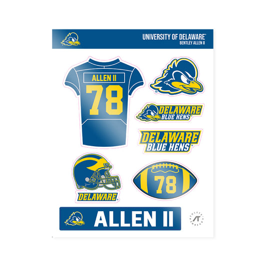 Delaware - NCAA Football : Bentley Allen II - Sticker Sheet-0