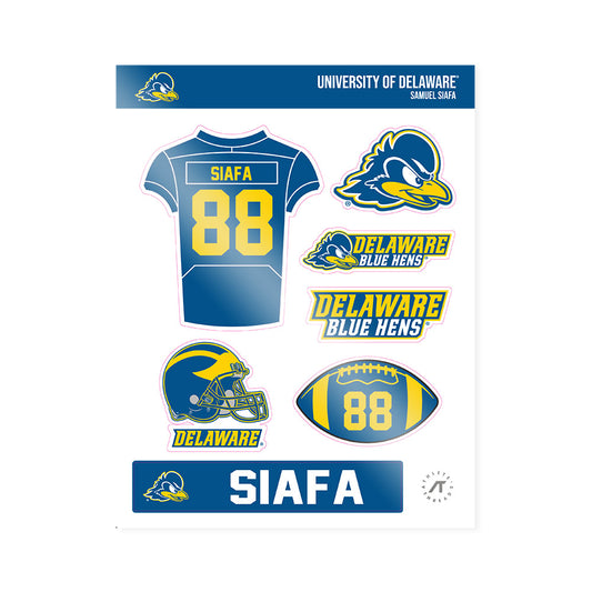 Delaware - NCAA Football : Samuel Siafa - Sticker Sheet-0