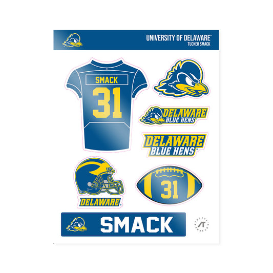 Delaware - NCAA Football : Tucker Smack - Sticker Sheet-0