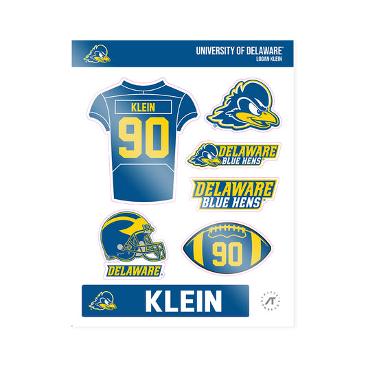 Delaware - NCAA Football : Logan Klein - Sticker Sheet-0