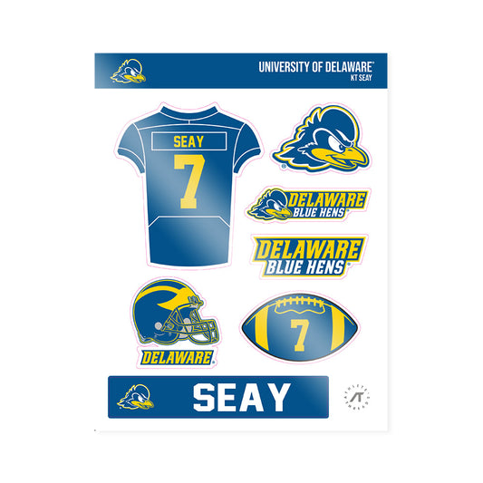 Delaware - NCAA Football : KT Seay - Sticker Sheet-0