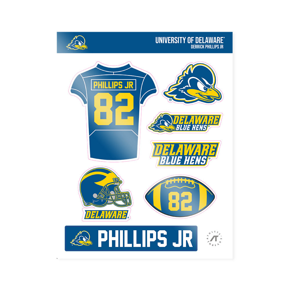 Delaware - NCAA Football : Derrick Phillips Jr - Sticker Sheet-0