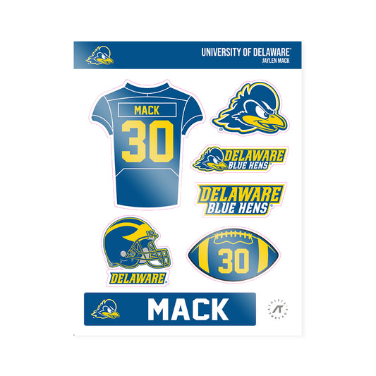 Delaware - NCAA Football : Jaylen Mack - Sticker Sheet-0