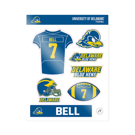 Delaware - NCAA Football : Tyler Bell - Sticker Sheet-0