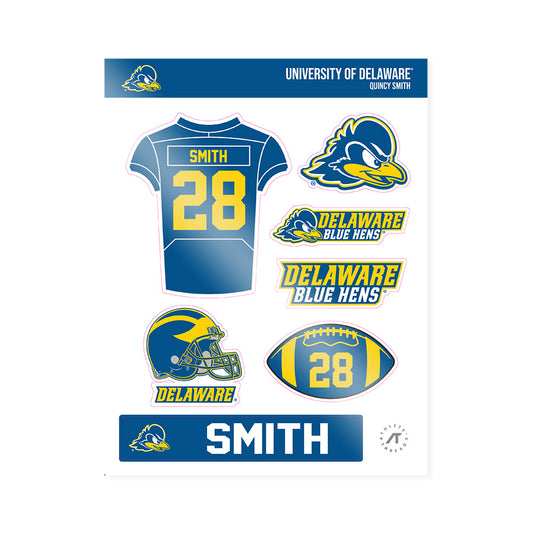 Delaware - NCAA Football : Quincy Smith - Sticker Sheet-0