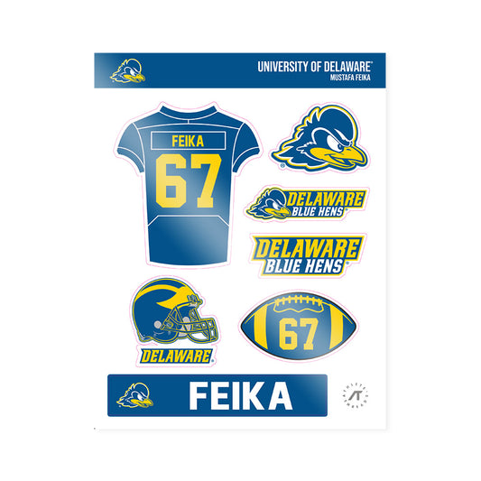 Delaware - NCAA Football : Mustafa Feika - Sticker Sheet-0