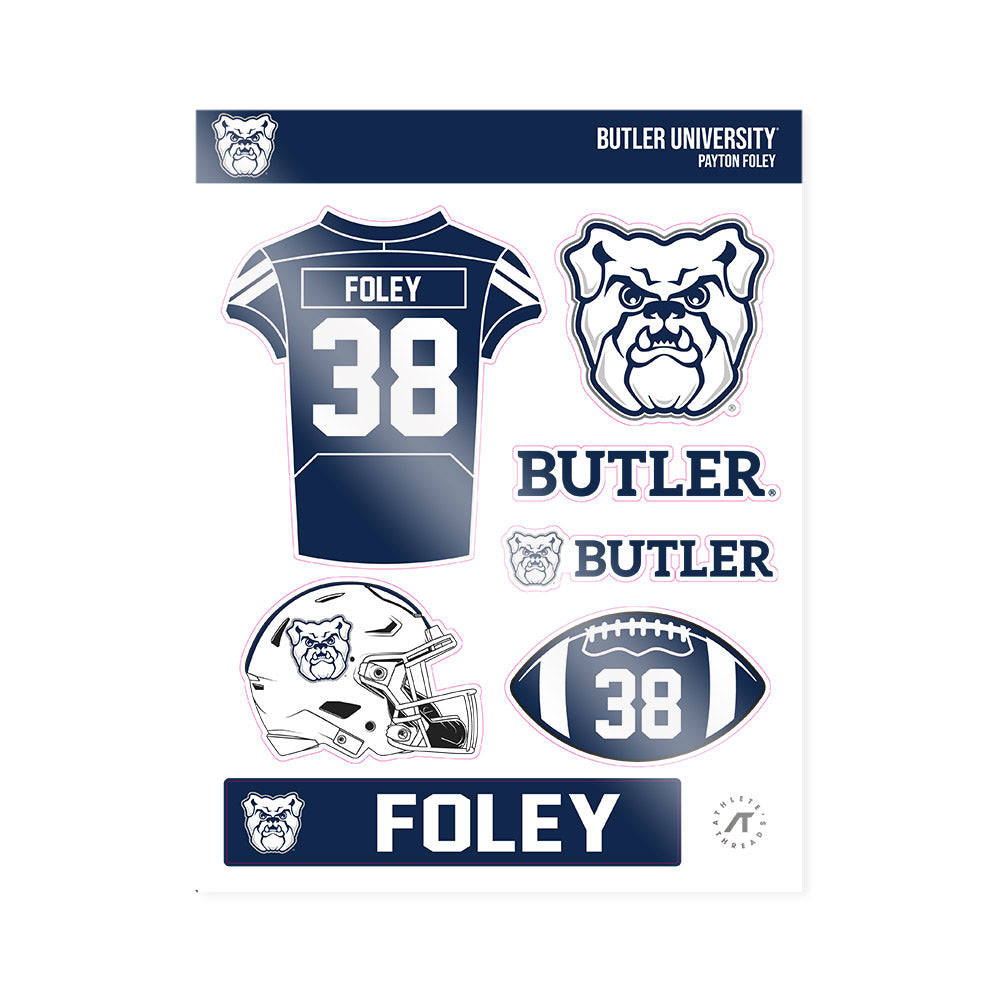 Butler - NCAA Football : Payton Foley - Sticker Sheet-0