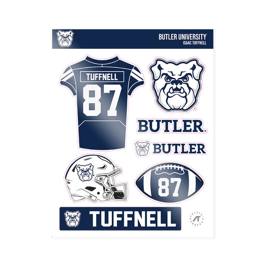 Butler - NCAA Football : Isaac Tuffnell - Sticker Sheet-0