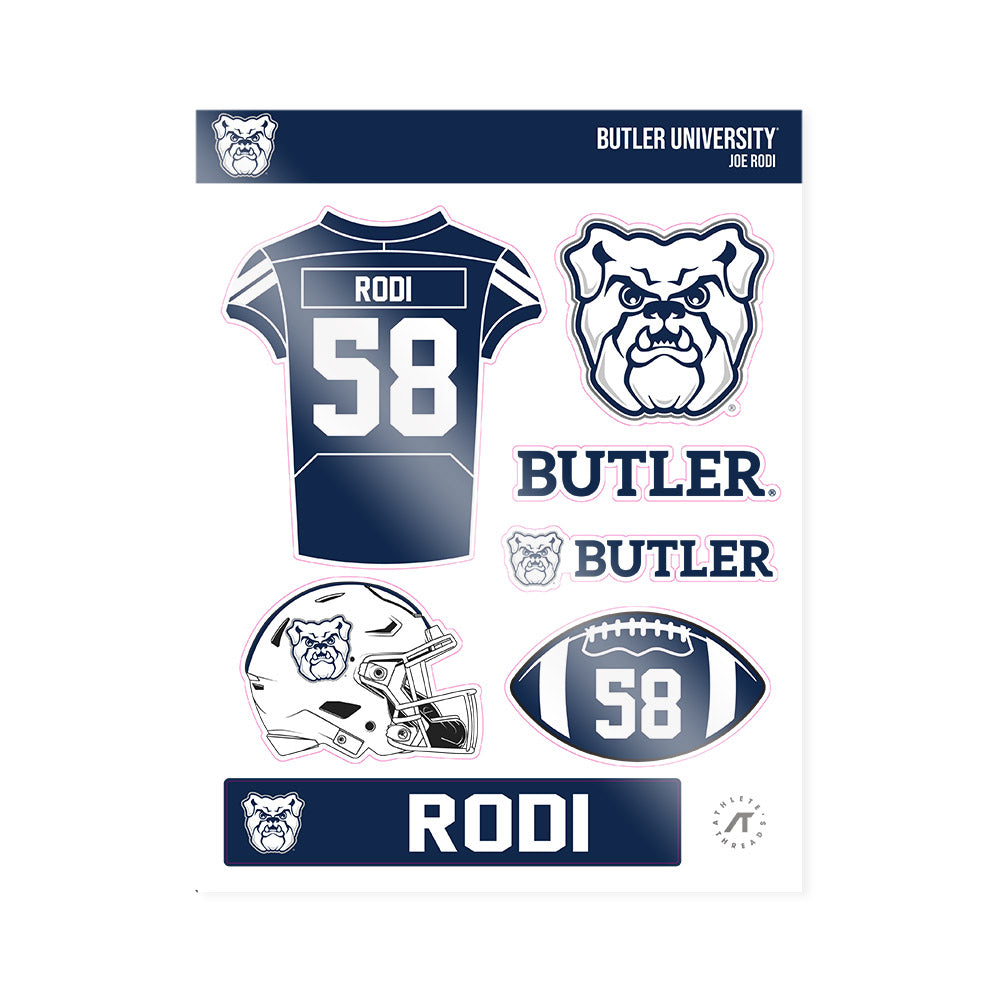 Butler - NCAA Football : Joe Rodi - Sticker Sheet-0