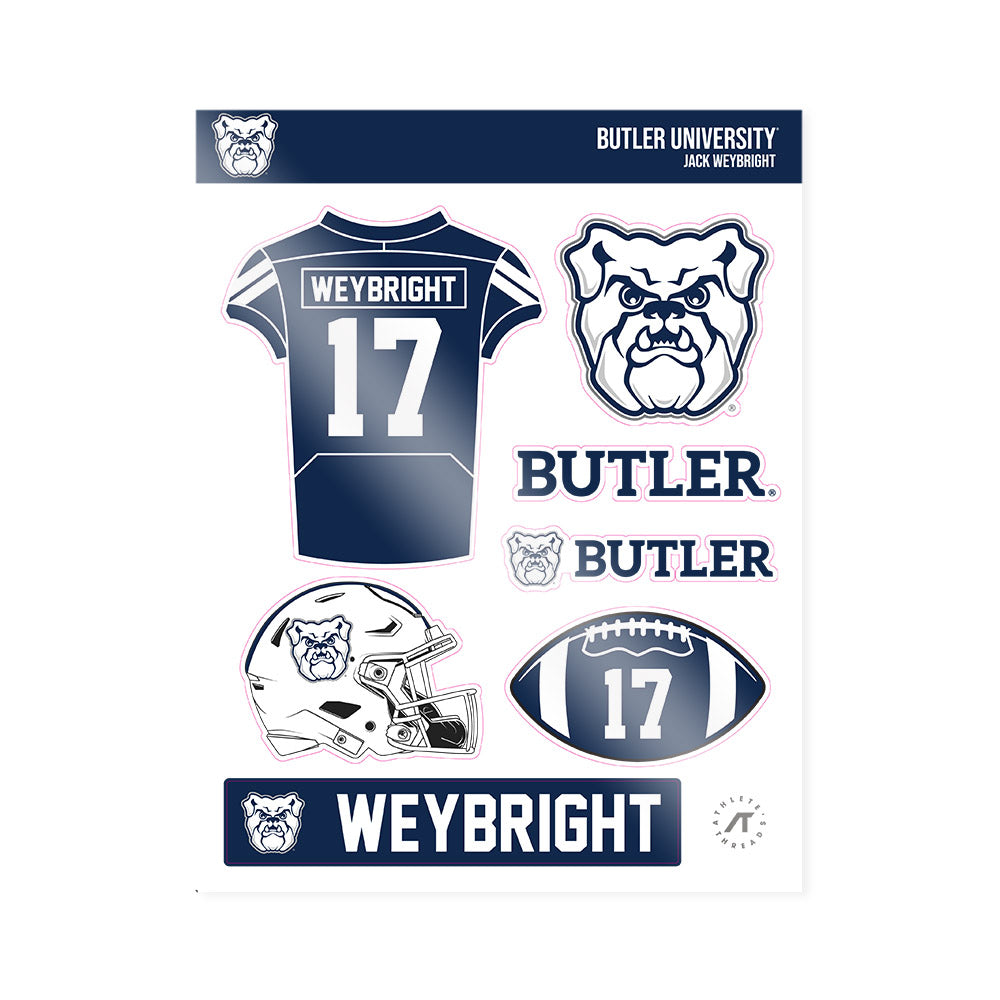 BU - NCAA Football : Jack Weybright - Sticker Sheet-0