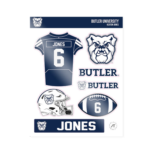 Butler - NCAA Football : Keaton Jones - Sticker Sheet-0