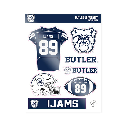Butler - NCAA Football : Lincoln Ijams - Sticker Sheet-0
