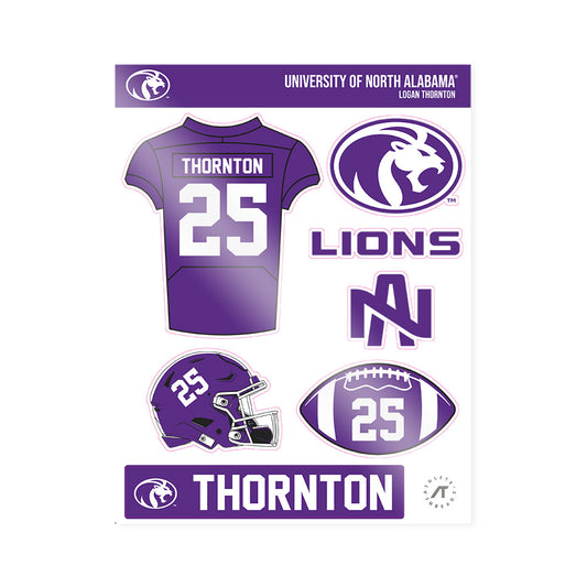North Alabama - NCAA Football : Logan Thornton - Sticker Sheet-0