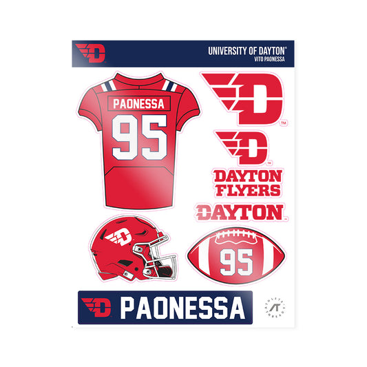Dayton - NCAA Football : Vito Paonessa - Sticker Sheet-0