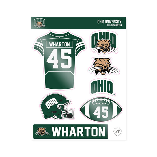 Ohio - NCAA Football : Brady Wharton - Sticker Sheet-0