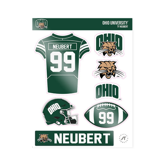 Ohio - NCAA Football : Ty Neubert - Sticker Sheet-0
