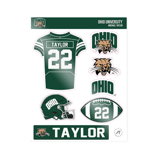Ohio - NCAA Football : Michael Taylor - Sticker Sheet-0