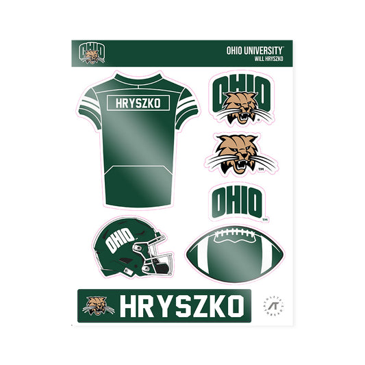 Ohio - NCAA Football : Will Hryszko - Sticker Sheet-0