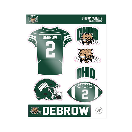 Ohio - NCAA Football : Khamani Debrow - Sticker Sheet-0