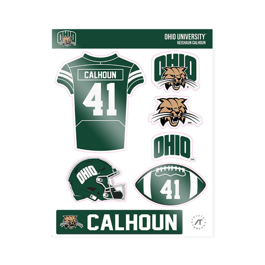 Ohio - NCAA Football : Keishaun Calhoun - Sticker Sheet-0