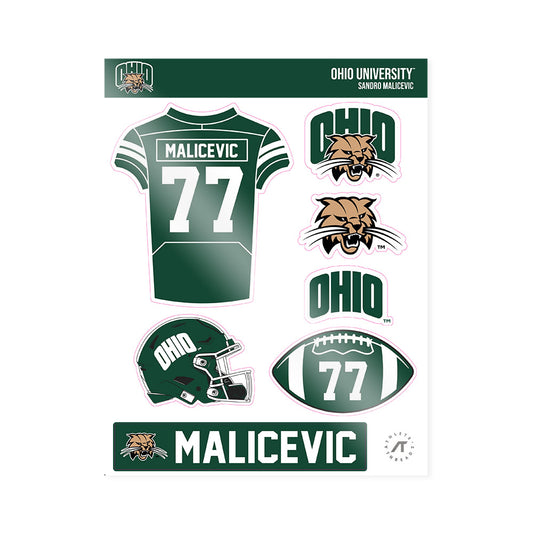 Ohio - NCAA Football : Sandro Malicevic - Sticker Sheet-0