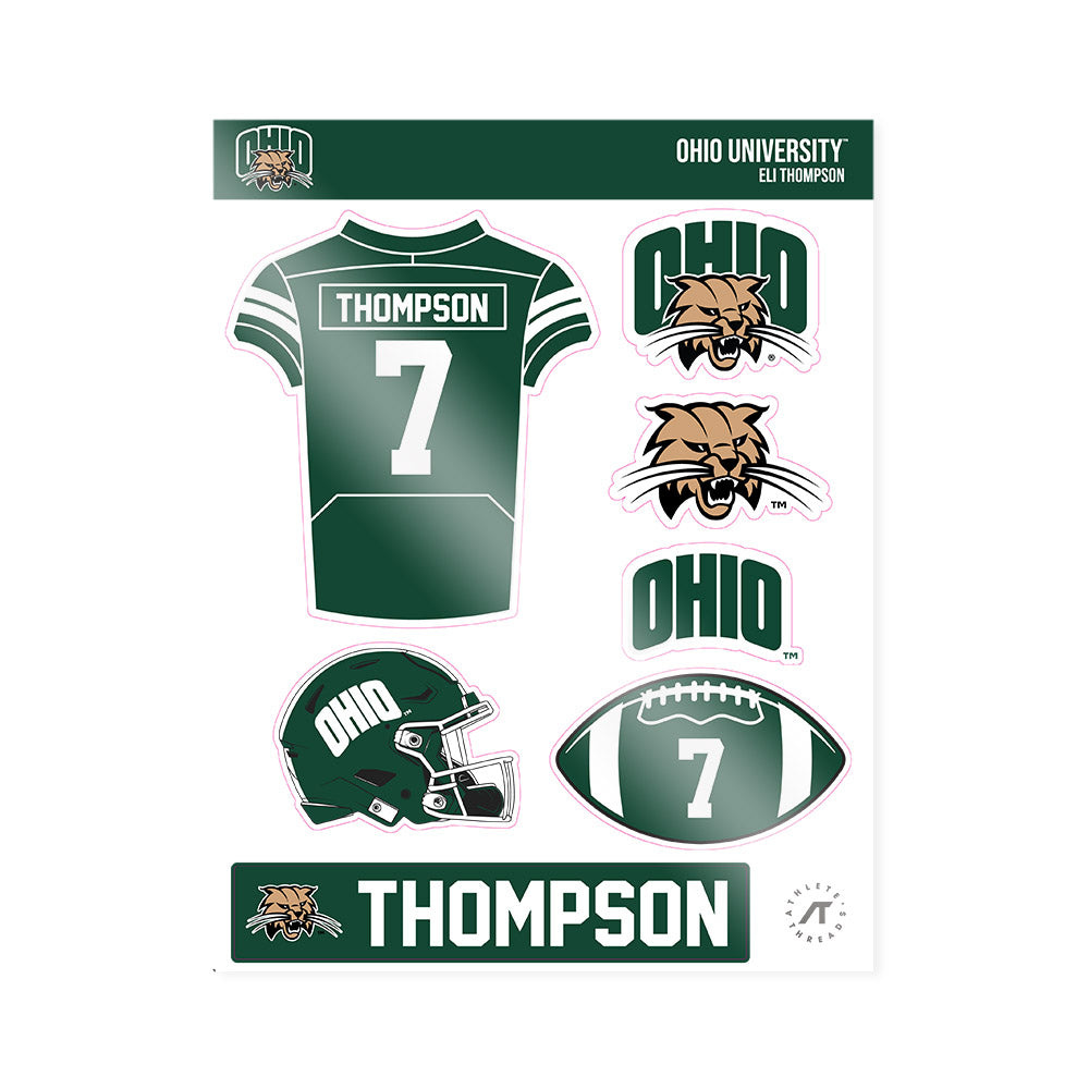 Ohio - NCAA Football : Eli Thompson - Sticker Sheet-0