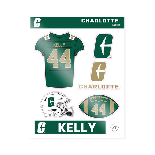 UNC Charlotte - NCAA Football : Ian Kelly - Sticker Sheet-0