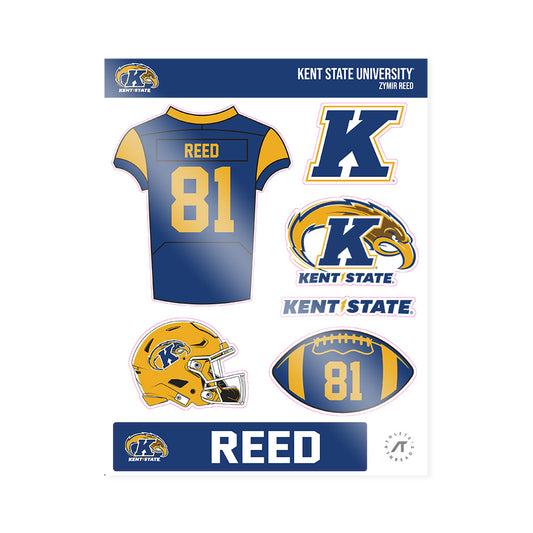 Kent State - NCAA Football : Zymir Reed - Sticker Sheet-0